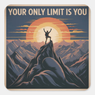 Your Only Limit Is You Square Sticker