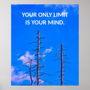 Your Only Limit Is Your Mind Motivational Poster