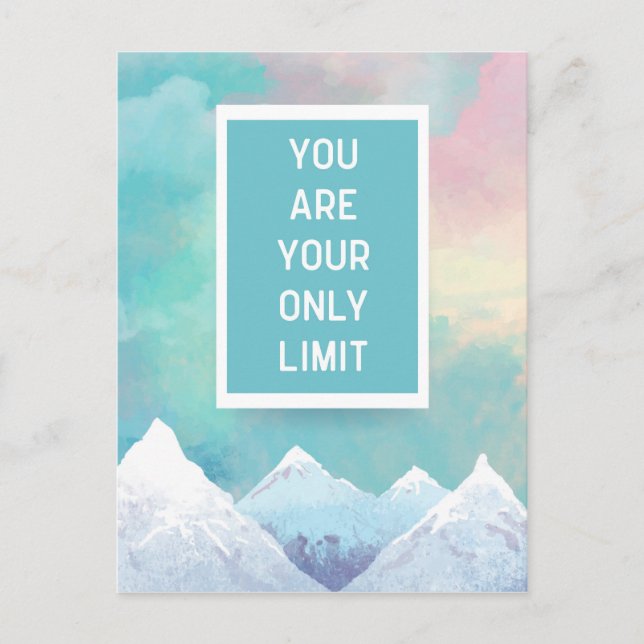 Your Only Limit Quote Postcard (Front)