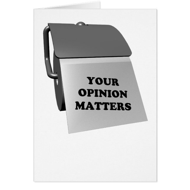 Your Opinion Matters (Front)