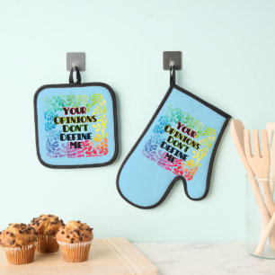 Your Opinions Don't Define Me Oven Mitt & Pot Holder Set