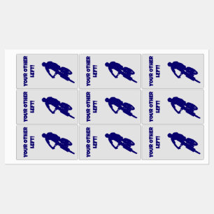 Your Other Left Cyclist stickers