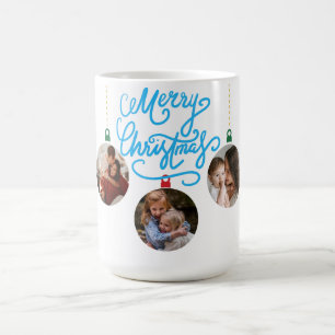 Your Own 5 Images Vintage Instant Photo christmas  Coffee Mug