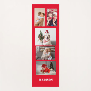 Your own 5 photos collages, custom name & colour yoga mat