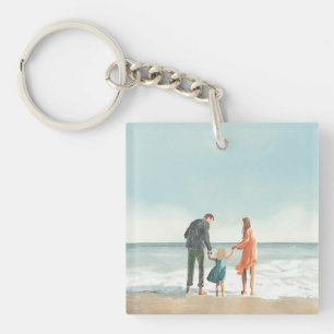 Your Own Artwork Upload Your Painting Drawing Keychain