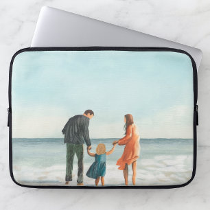 Your Own Artwork Upload Your Painting Drawing Laptop Sleeve