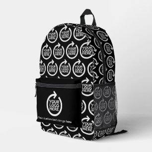 Your Own Business Logo Personalized Custom Pattern Printed Backpack