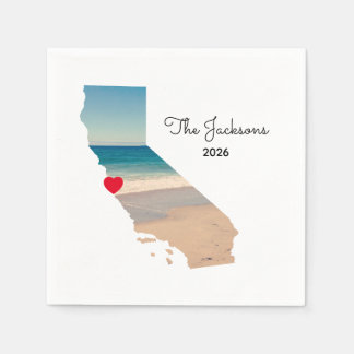 Your Own California Vacation Photo Napkin