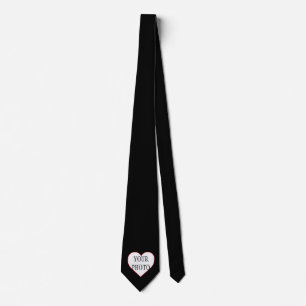 Your Own Custom Photo in Heart Tie