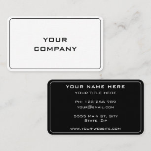 Your Own Design Colours and Fonts Business Card