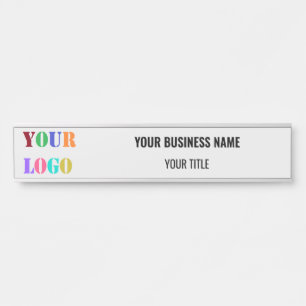 Your Own Design Custom Company Logo and Name Info Door Sign