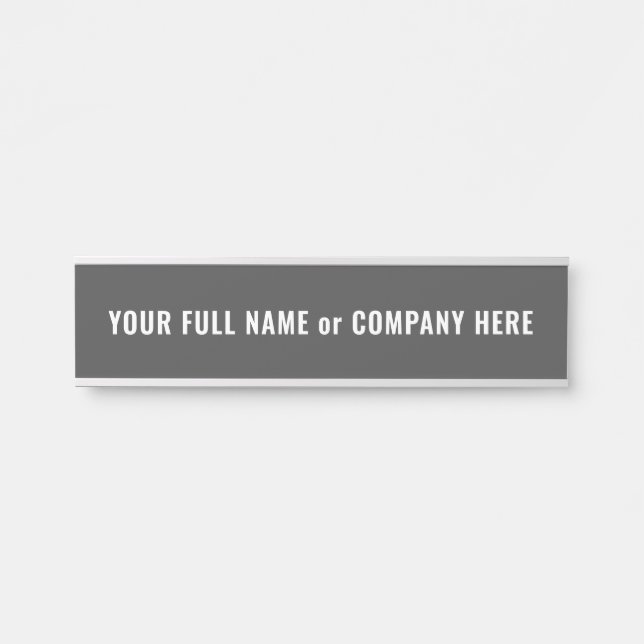 Your Own Design Custom Fonts Colours Name Door Sig Door Sign (Front)