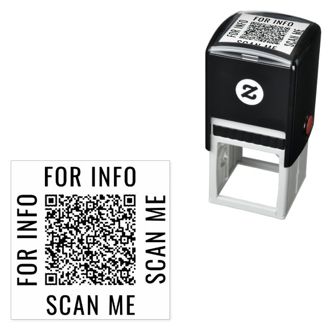 Your Own Design Custom QR Code Self-inking Stamp (In Situ)