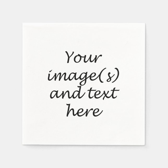Your own design - napkins (Front)