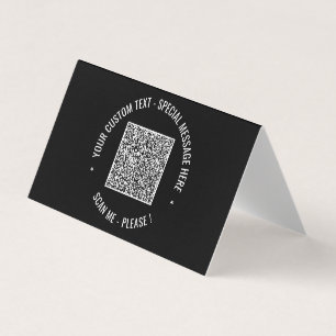 Your Own Design QR Code Business Card Choose Colou