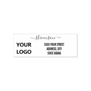 Your Own Design Return Address Logo or Photo Self-inking Stamp