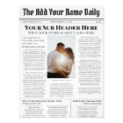 Your Own Front Page News Story Photo Personalized