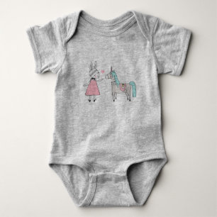 Your Own Kind Of Magic   Unicorn Rabbit   Girl Baby Bodysuit