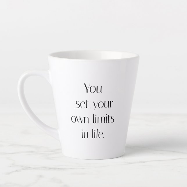 Your Own Limits Latte Mug (Left)