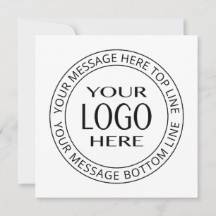 Your Own Logo & Customizable Circular Text Card