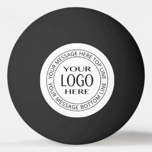 Your Own Logo & Customizable Circular Text Ping Pong Ball