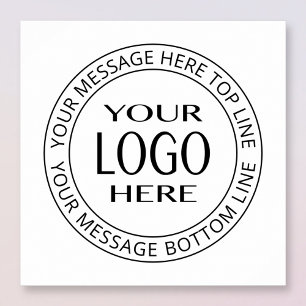 Your Own Logo & Customizable Circular Text Poster