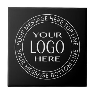 Your Own Logo & Customizable Circular Text Tile
