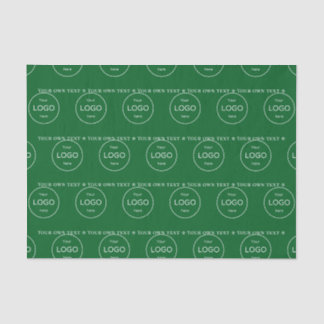 Your own logo here company green Tissue Paper