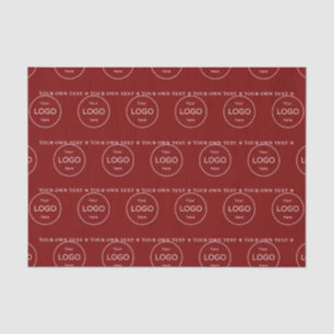 Your own logo here company red Tissue Paper