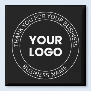 Your Own Logo & Thank You Editable Message Magnet