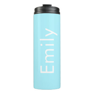 Your Own Name or Word Soft Sky Blue Thermal Tumbler