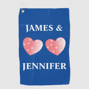 Your Own Names And Photos Golf Towel