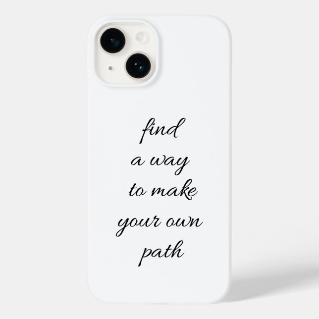 Your Own Path iPhone Case (Back)