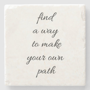 Your Own Path Marble Stone Coaster