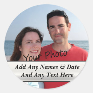 Your Own Photo And Custom Text Stickers