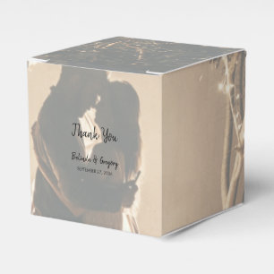 Your Own Photo Faded Wedding  Favor Box