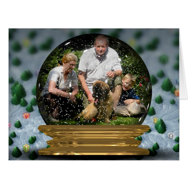 Your own photo in a Snowglobe Frame! - (Front Horizontal)