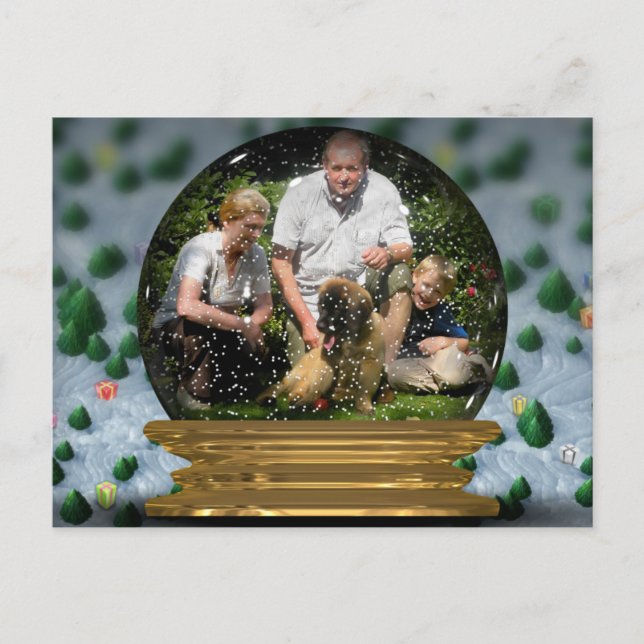 Your own photo in a Snowglobe Frame! - Postcard (Front)
