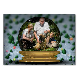 Your own photo in a Snowglobe Frame! - Table Number