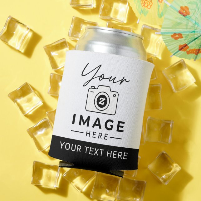 Your Own Photo with Custom Message Can Cooler (In Situ Summer)