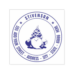 Your Own Return Address Custom Image Personalized Self-inking Stamp