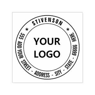 Your Own Return Address Logo or Photo Personalized Self-inking Stamp