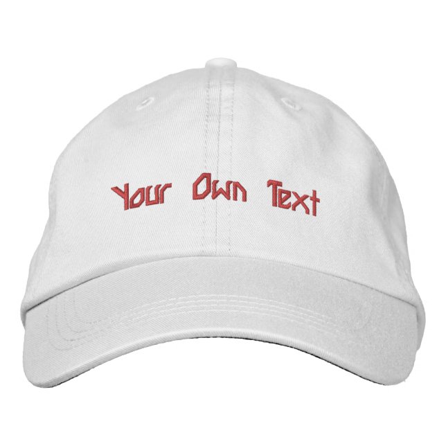 Your Own Text outstanding excellent Handsome-Hat Embroidered Hat (Front)