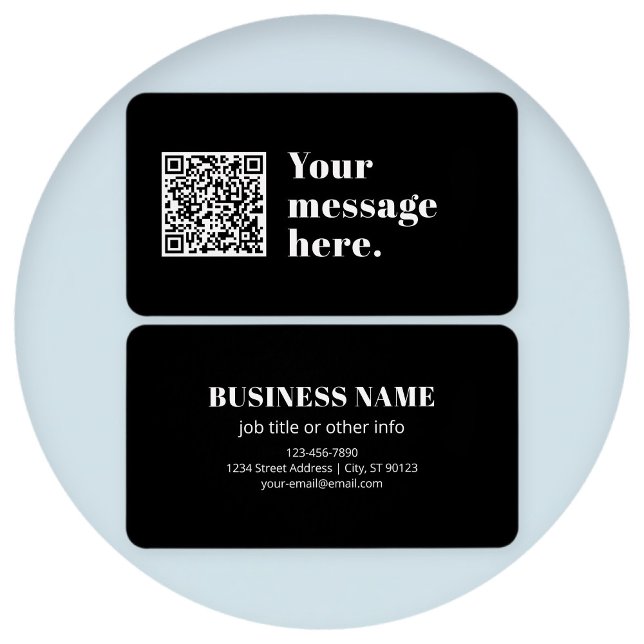 Your own Uploaded QR code & Editable Retro Text (Creator Uploaded)