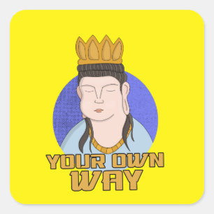 Your Own Way Square Sticker