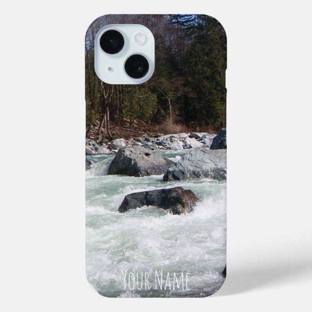 Your Own Whitewater Photo Personalized Vertical Case-Mate iPhone Case (Back)