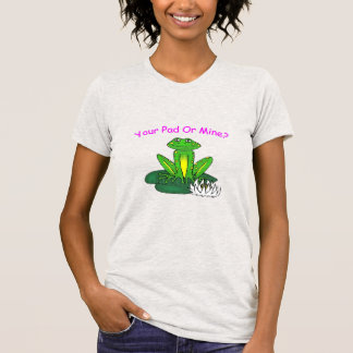 Your Pad or Mine? Women's Light Gray Short Sleeve T-Shirt