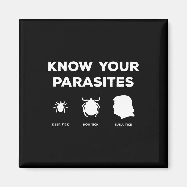 Your Parasites Anyone But Anti Trump Protest Caric Magnet (Front)