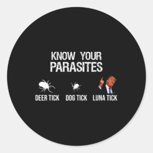 Your Parasites - Deer Tick Classic Round Sticker