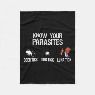 Your Parasites - Deer Tick Fleece Blanket